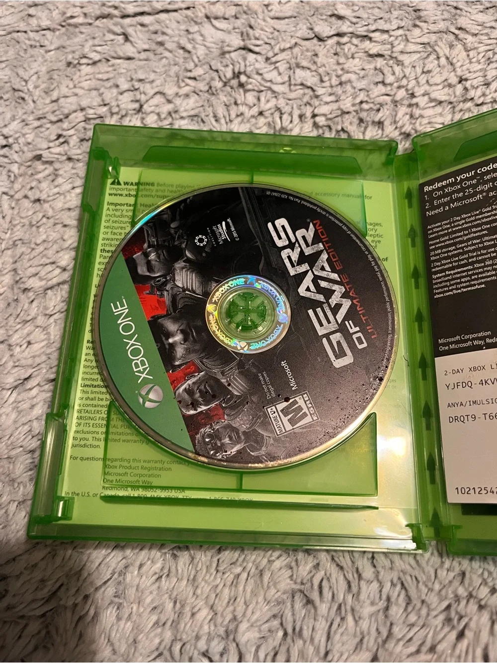 Microsoft Xbox One Gears of War Ultimate Edition – Green/Black/Red